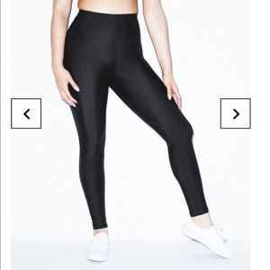 American Apparel black Nylon Tricot Legging